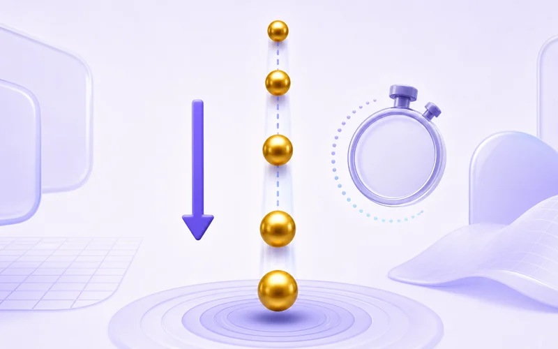 Free Fall Motion and Acceleration Due to Gravity interactive simulation